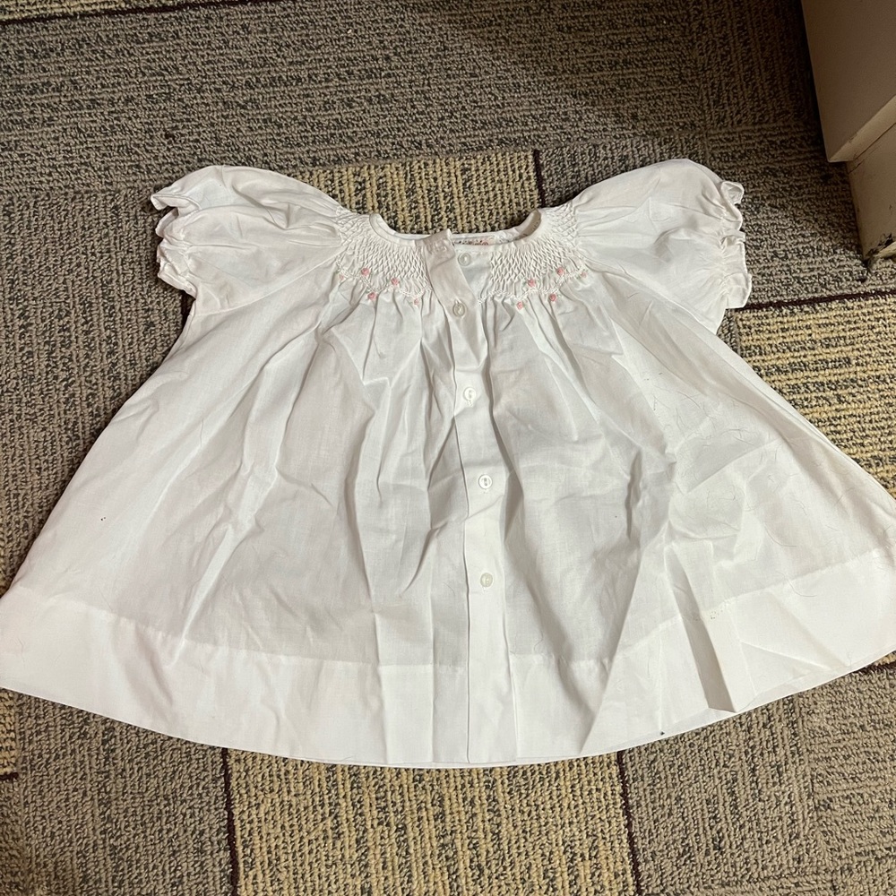 Hand made/smocked baby dress!